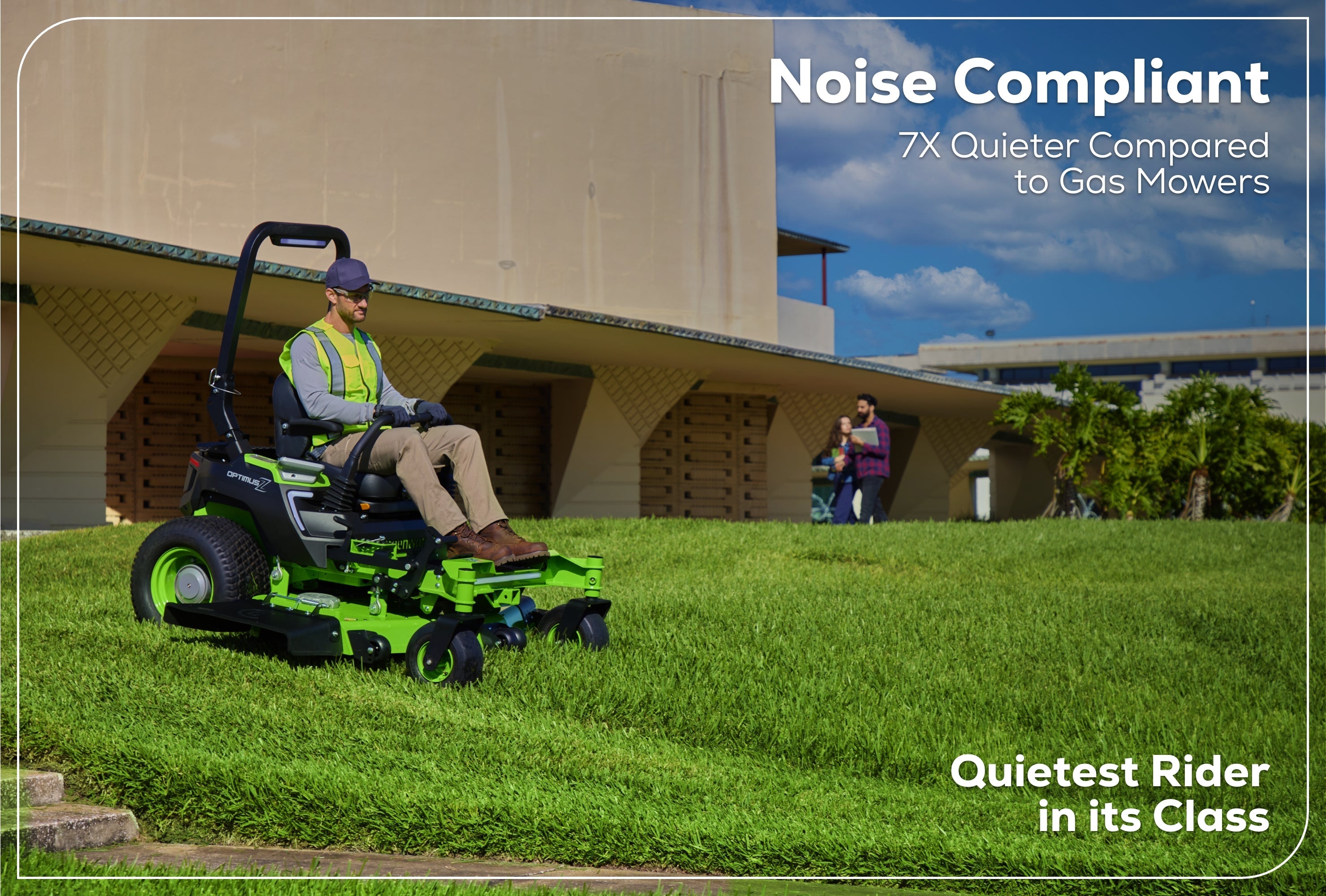 OptimusZ 52 IN 24kWh Ride-On Zero-Turn Mower | Greenworks Commercial