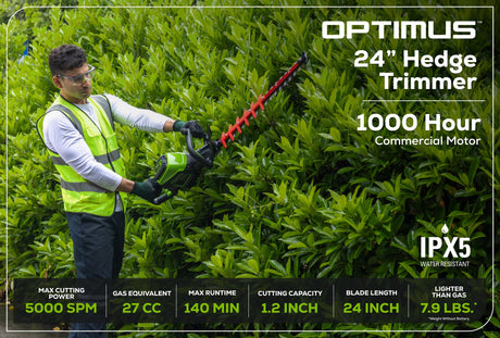 Optimus 82V 24" Hedge Trimmer Tool Only | HT241