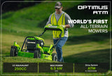 Optimus 82V 30" All-Terrain Mower with Swivel Casters | ATM30C