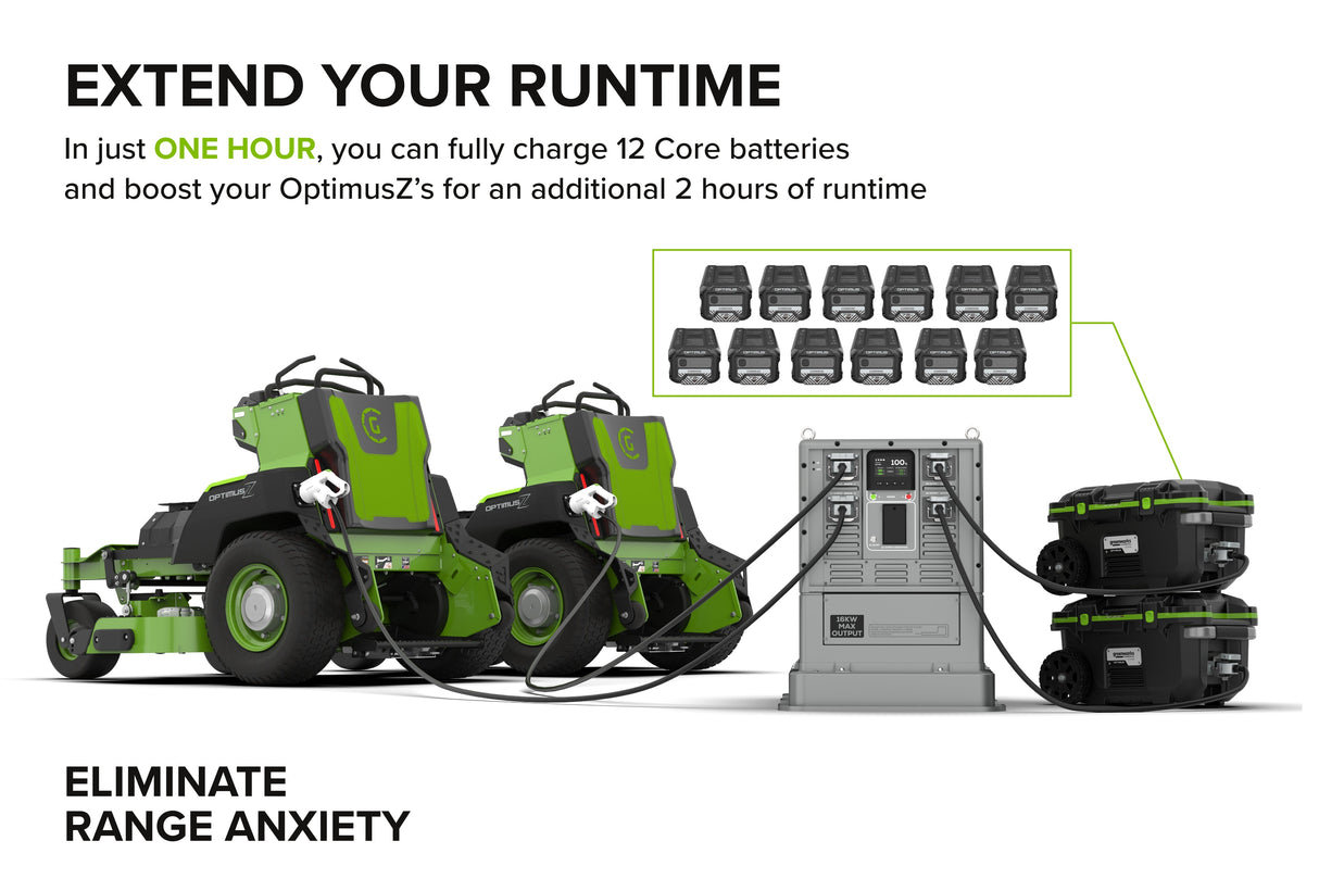 Optimus 16.2 kWh EnergyCube w/ (2) Caddies | CUBE16