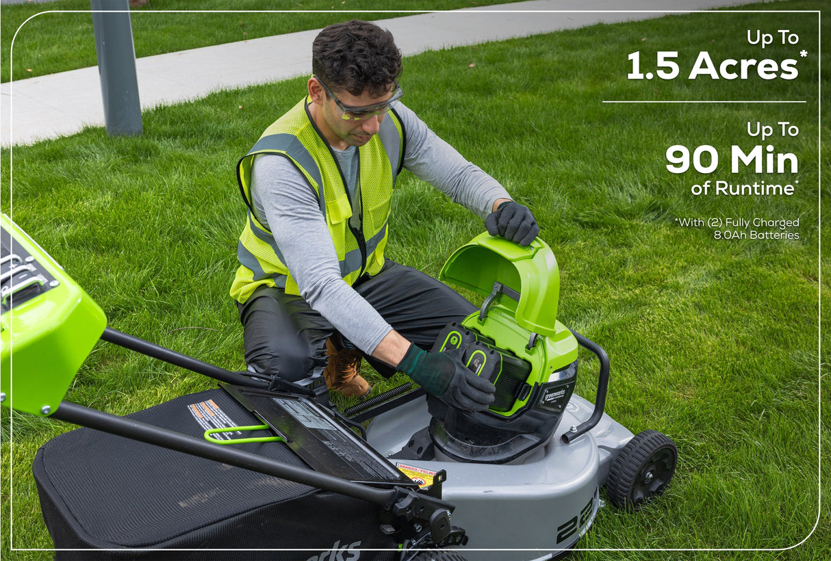 Optimus 82V 22” Self-propelled Mower With (2) 8 Ah Batteries And Dual Port Charger | LM221S-82DP