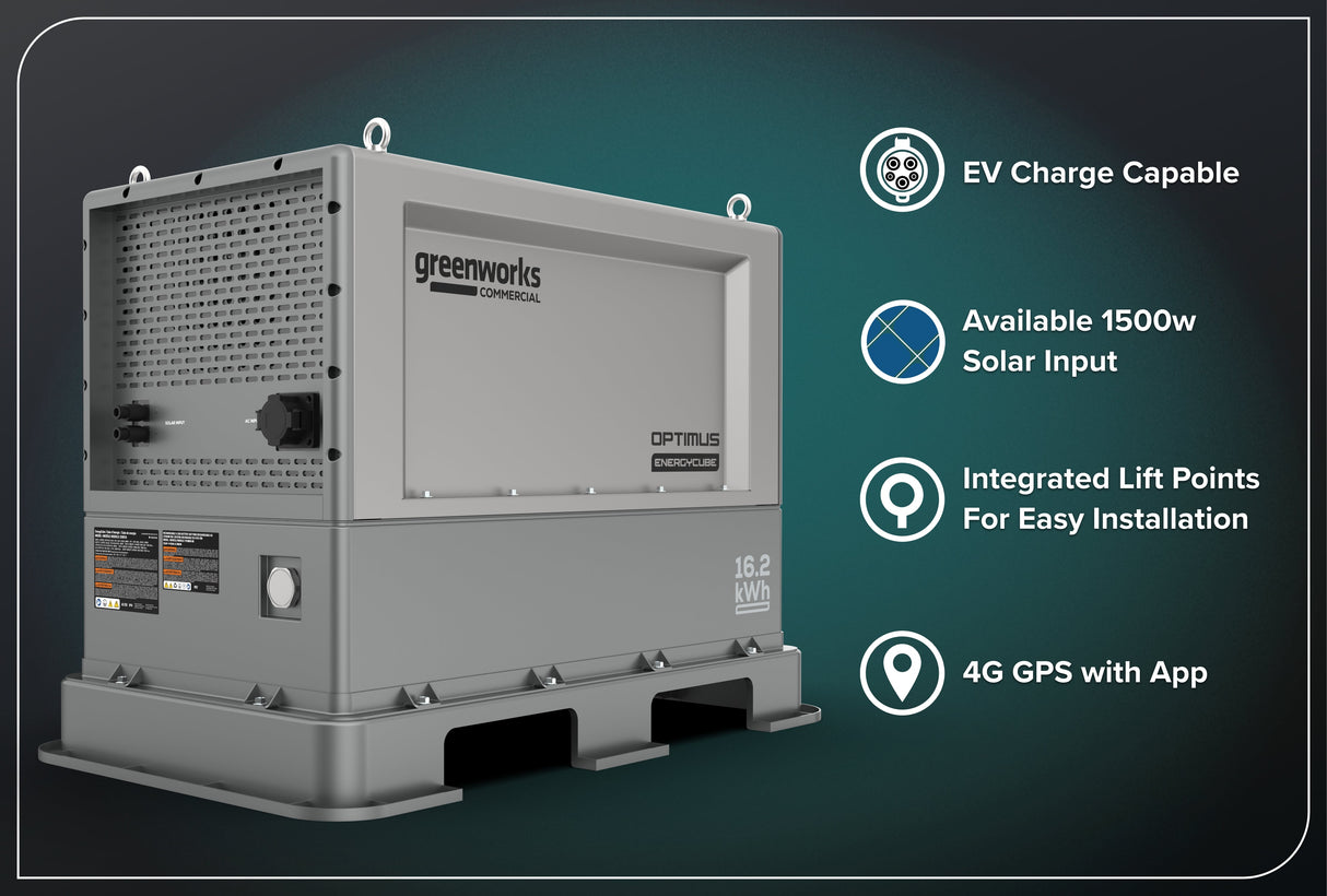 Optimus 16.2 kWh EnergyCube w/ (2) Caddies | CUBE16