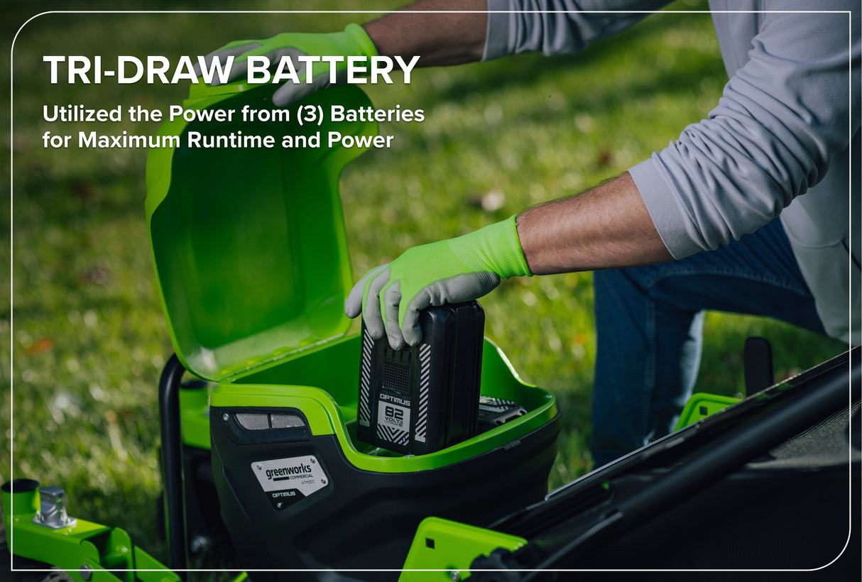 Optimus 82V 30" All-Terrain Mower with Swivel Casters | ATM30C