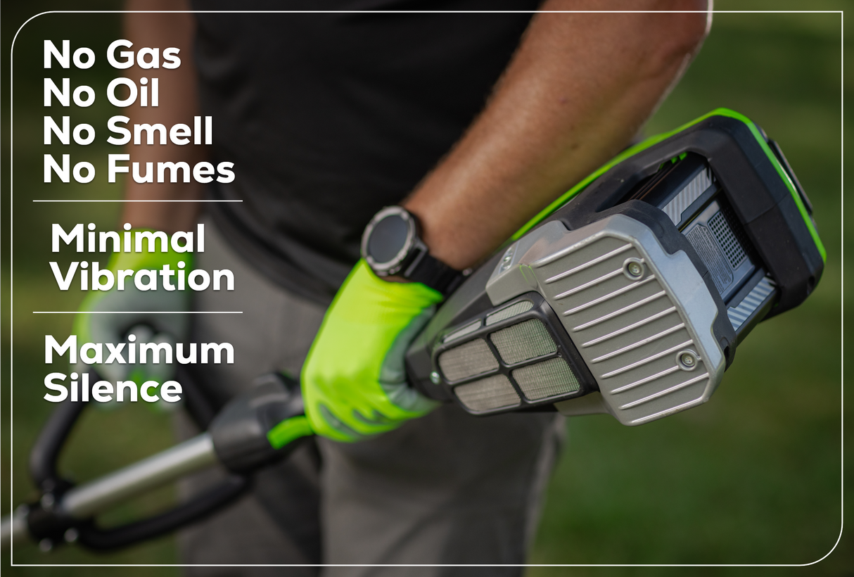 Optimus 82V Straight Shaft Edger with CORE400 Batteries and Dual Port Charger | ES161-C4DP