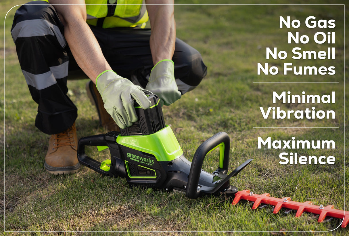 Optimus 82V 24" Hedge Trimmer with (1) 2.5Ah Battery and Dual-Port Charger | HT241-25DP