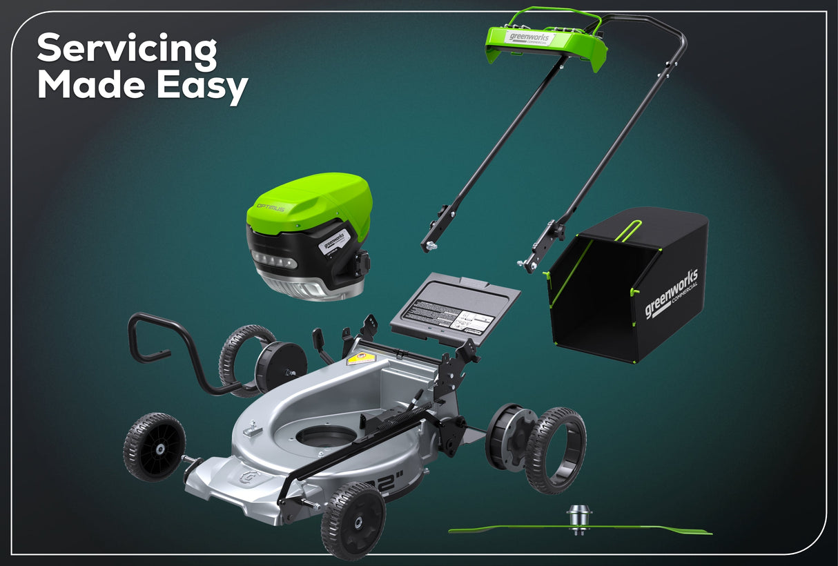 Optimus 82V 22” Self-propelled Mower With (2) 8 Ah Batteries And Dual Port Charger | LM221S-82DP