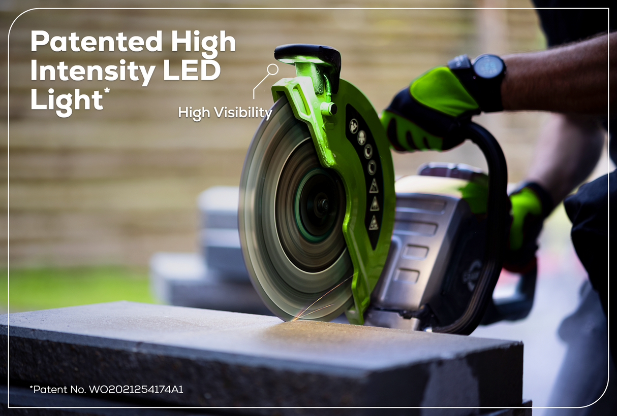 Optimus 82V 14” Power Cutter With (1) 7.2 Ah Battery and Dual Port Charger | PC141-C5DP