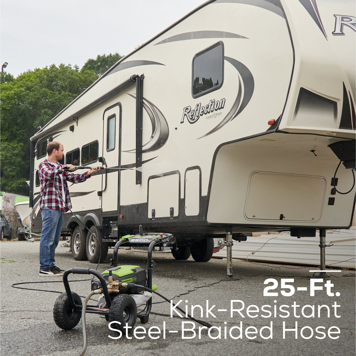 Nettoyeur haute pression sans balais de 2 500 psi avec pompe de qualité industrielle | GPW2500C