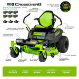 82V 42" CrossoverZ Ride-On Zero Turn Mower | CRZ428