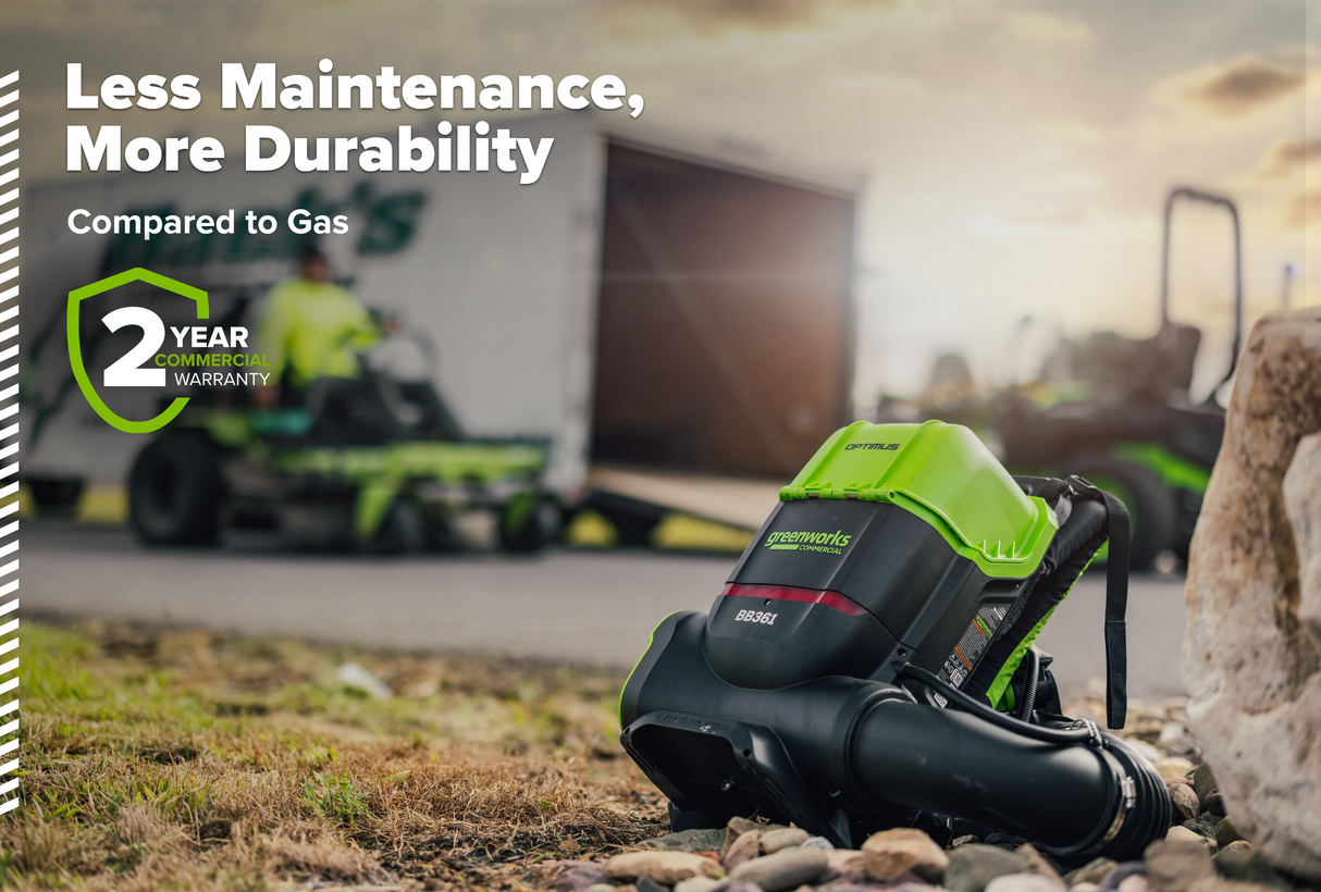 Optimus 82v 36N BP Blower with (2) 8Ah Batteries and Dual Port Charger | BB361-82DP