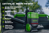Optimus 82v 36N BP Blower with (2) 8Ah Batteries and Dual Port Charger | BB361-82DP