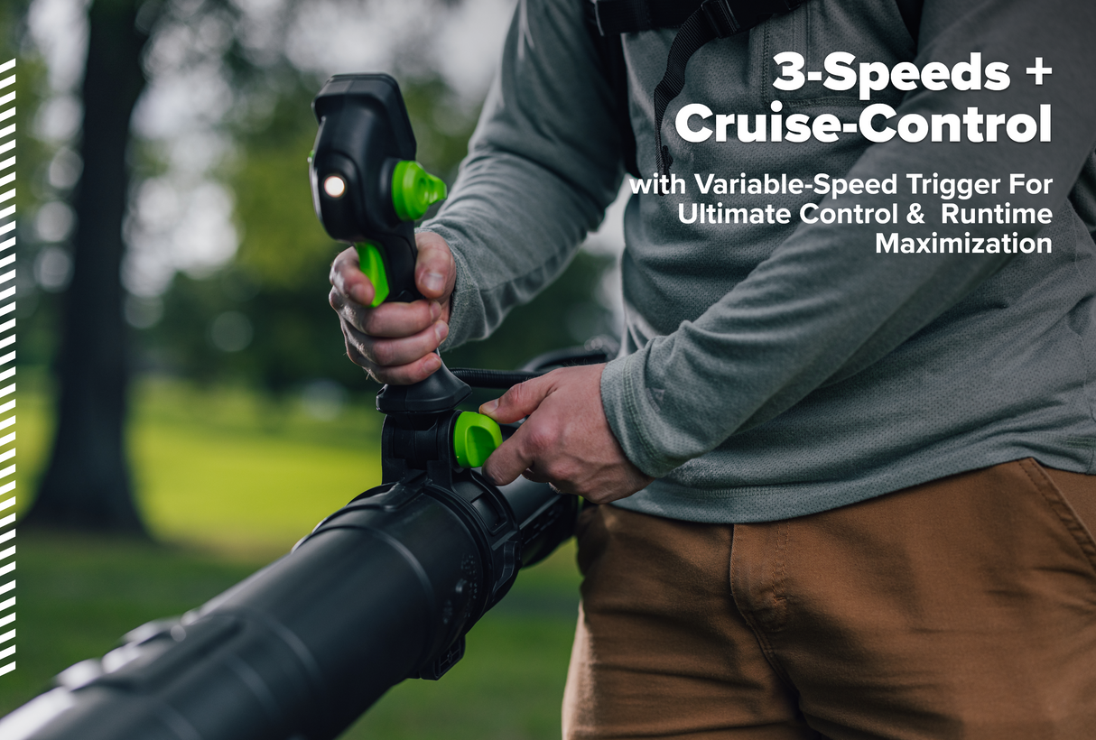 Optimus 82v 36N BP Blower with (2) 8Ah Batteries and Dual Port Charger | BB361-82DP