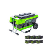 Chargeur à six ports 82 V avec six batteries 4 Ah incluses | 82CH62K-64