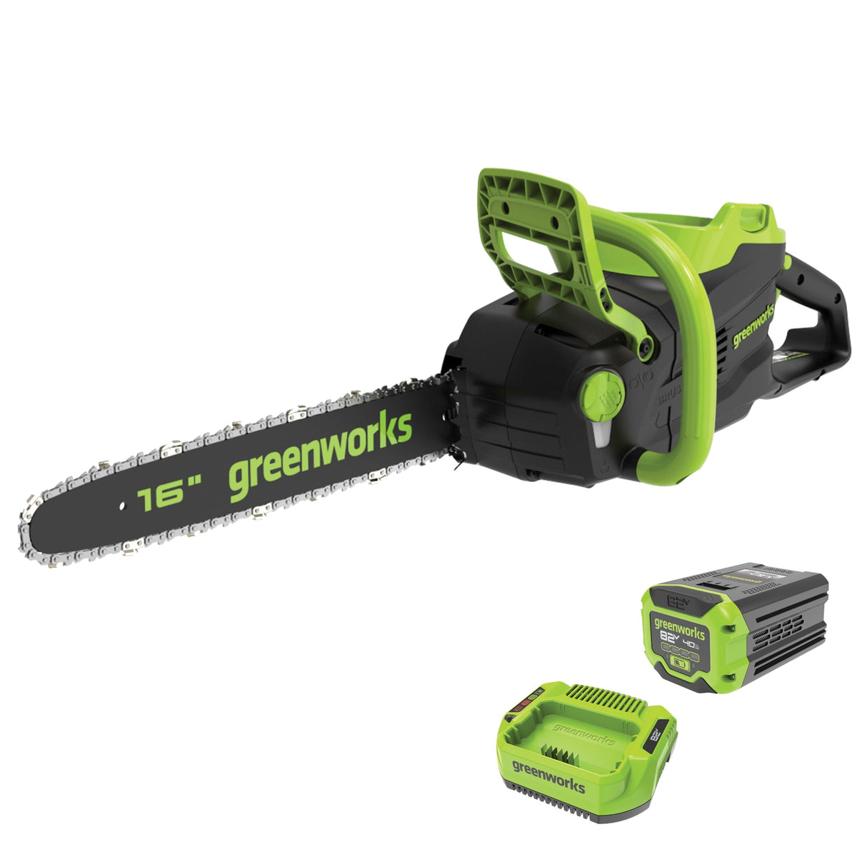 82V Chainsaw with 2Ah Battery and Single Port Charger | CS82410