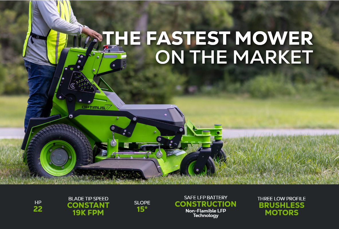 OptimusZ 36" 8kWh Stand-On Zero Turn Mower | CZ36S8X
