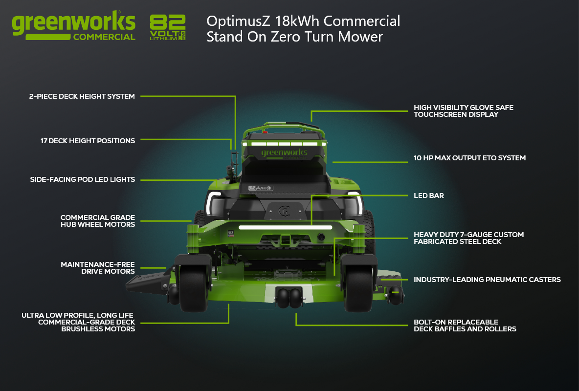 OptimusZ 60” 18kWh Stand-On Zero-Turn Mower | CZ60S18X