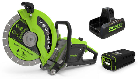 Découpeuse électrique Optimus 82 V 14 po avec (1) batterie 6 Ah et chargeur à double port | PC141-6DP
