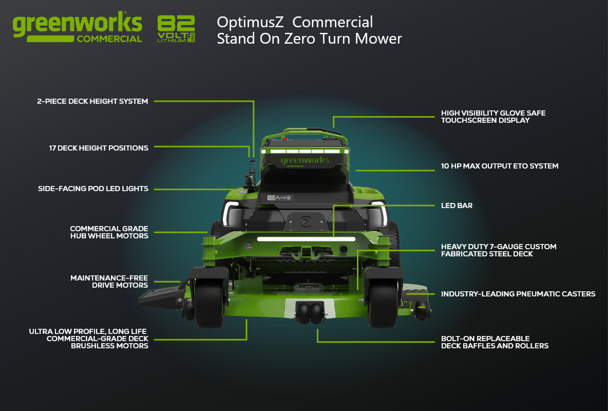 OptimusZ 52” 18kWh Stand-On Zero-Turn Mower | CZ52S18X