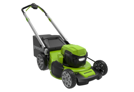 Tondeuse à gazon autopropulsée 48 V/24 V 21 po à double tension avec quatre batteries et chargeur | 48SPM2X24